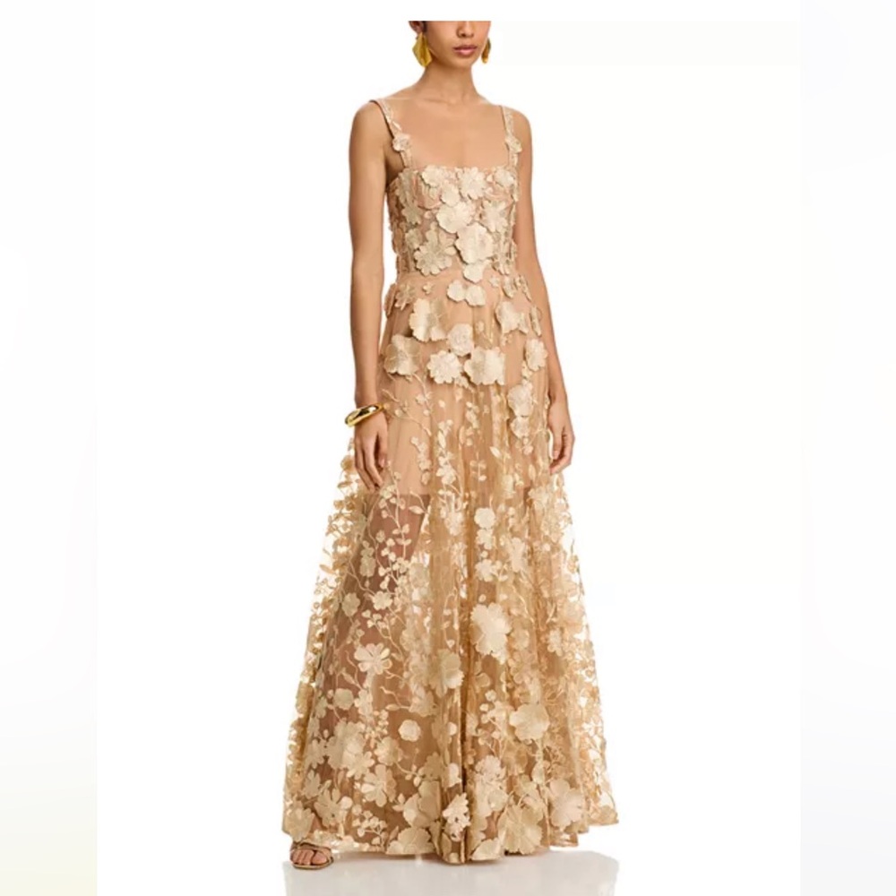 BRONX & BANCO Jasmine Gold Gown - Sz S / US 4